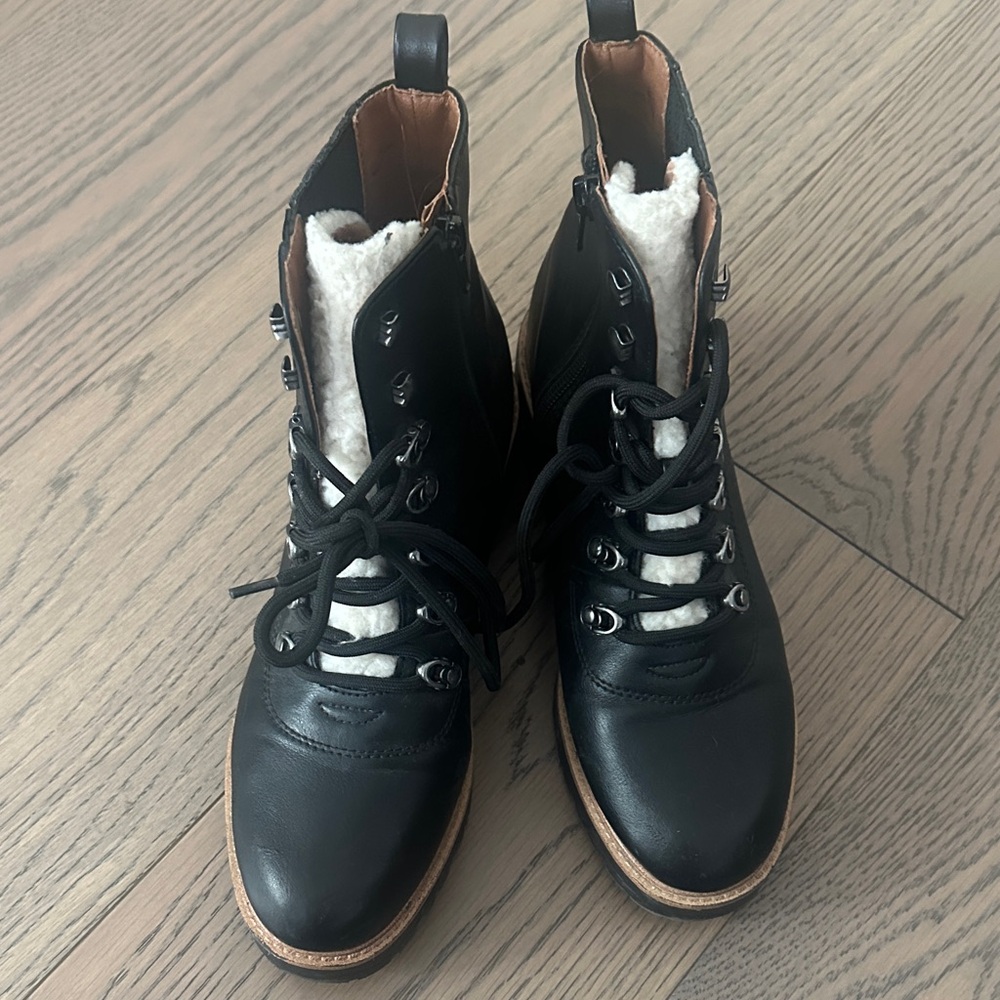 American Eagle Outfitters Black Lace Up Boots